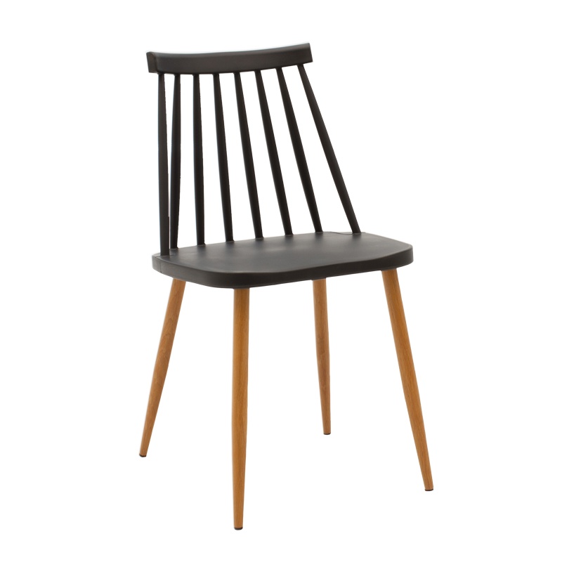Set masa si scaune 5 buc Cuba Pako World Negru 120x70x76 cm - 1 | YEO