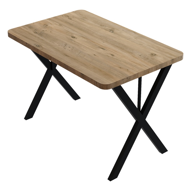 Set masa si scaune 5 buc Delight Negru 110x70x75 cm
