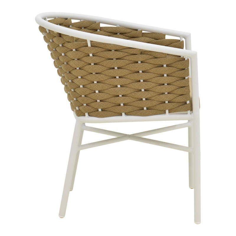 Set masa si scaune dining, 7 buc, Dagyn Noevo, Pako, Alb 240x90x76 cm - 3