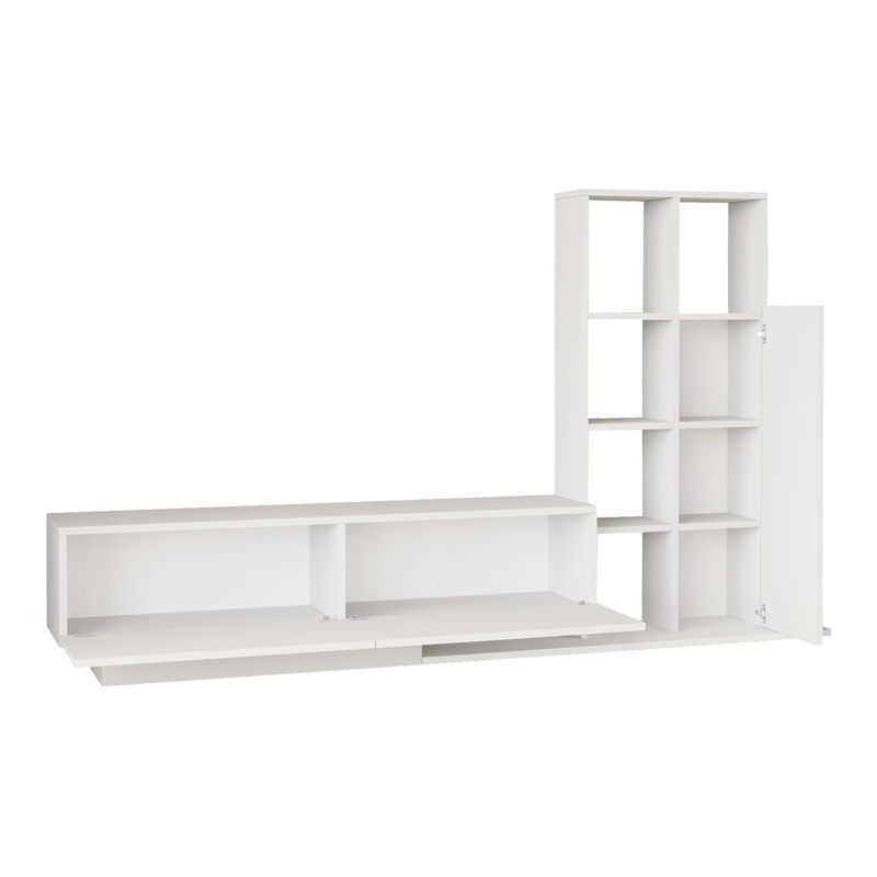 Set mobilier living Damon, Pako World, Alb, 140x29x39 cm - 3 | YEO