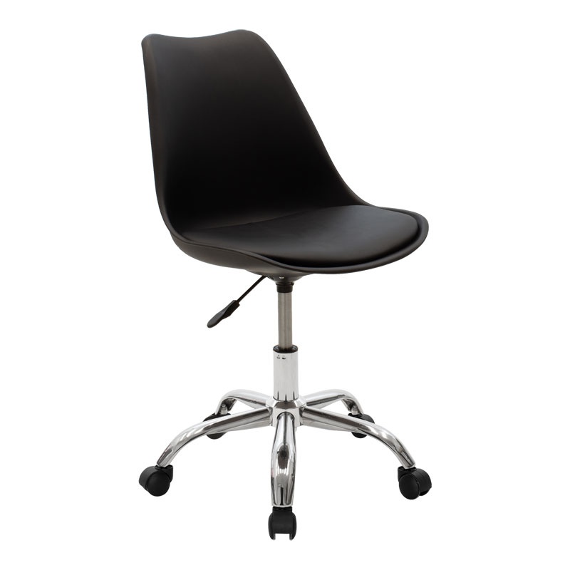 Set mobilier studenti birou si scaun de birou 2 buc Gaston II Pako World Negru 116x57x72 cm