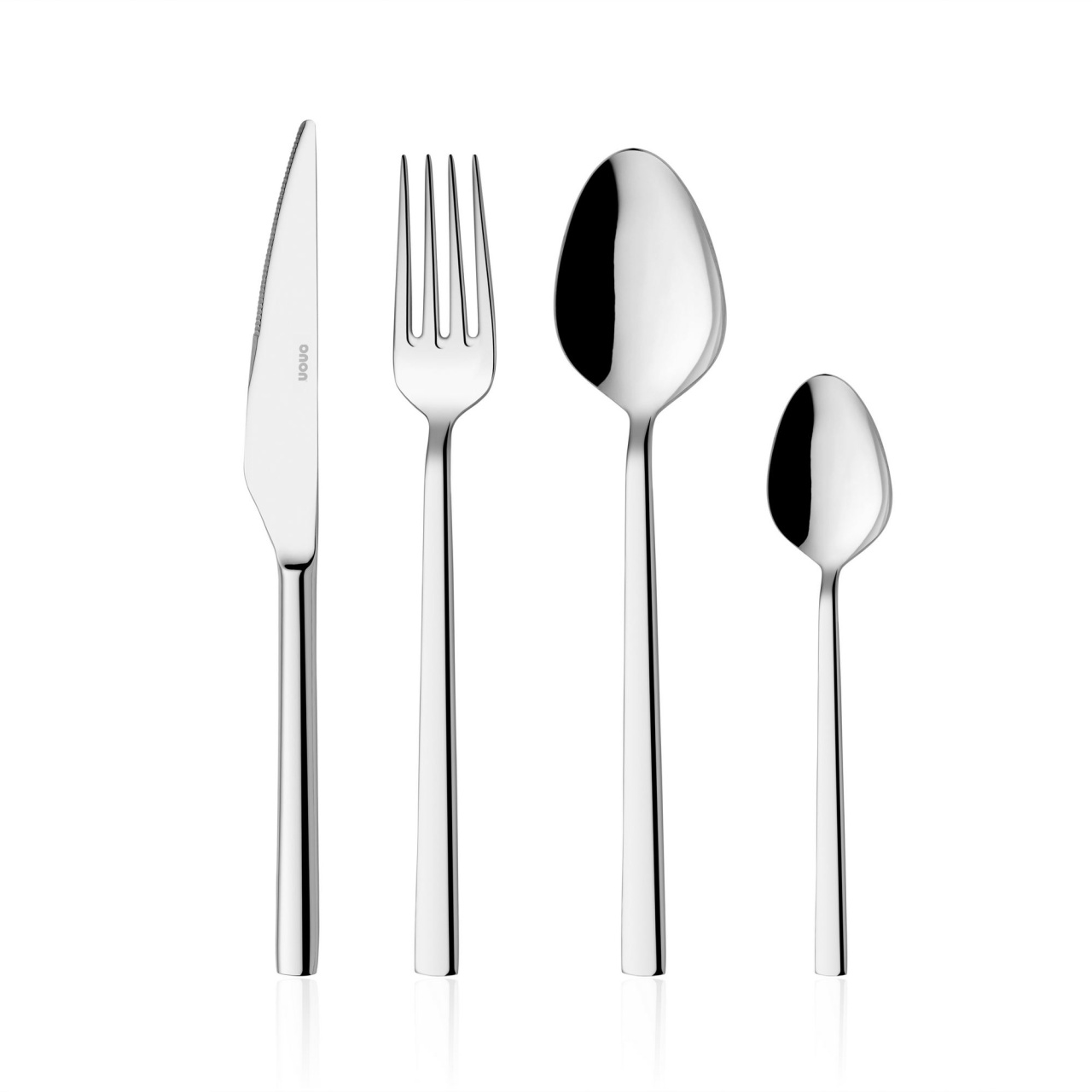 Set tacamuri 24 bucati Olympos24 Crom 21.6x1.8 cm - 1 | YEO