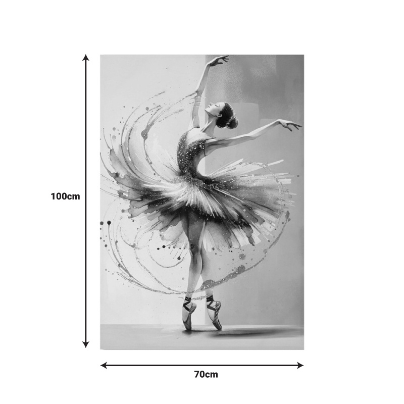 Tablou canvas Dancito I Inart, Pako World, 70x2.5x100 cm