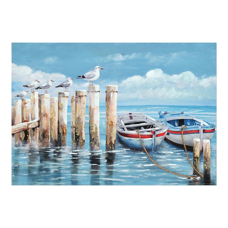 Tablou canvas Port, Pako World, 100x3x100 cm