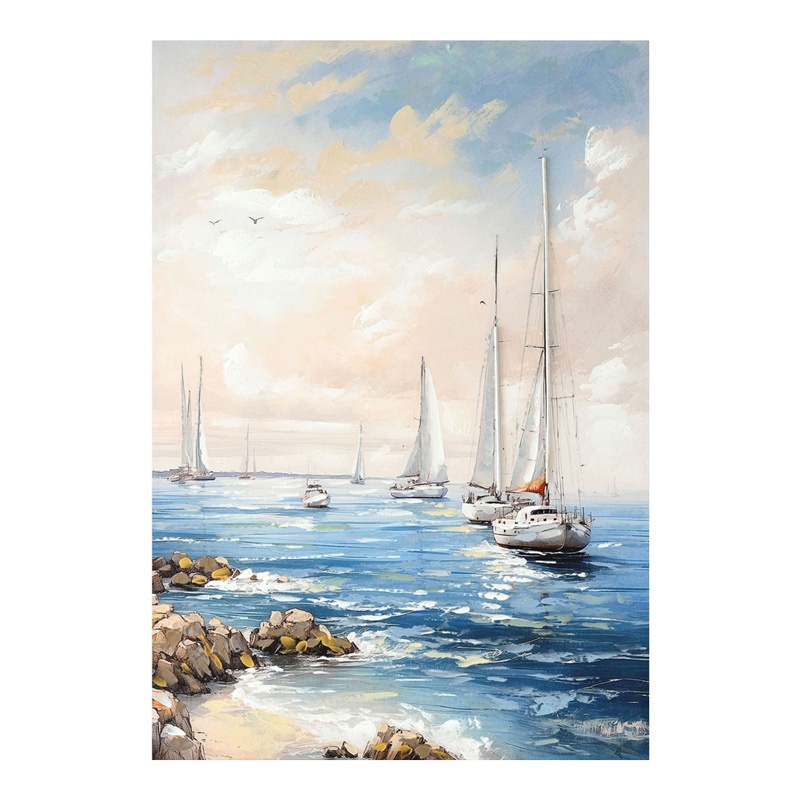 Tablou canvas Sailsy Inart, Pako World, 70x3x100 cm