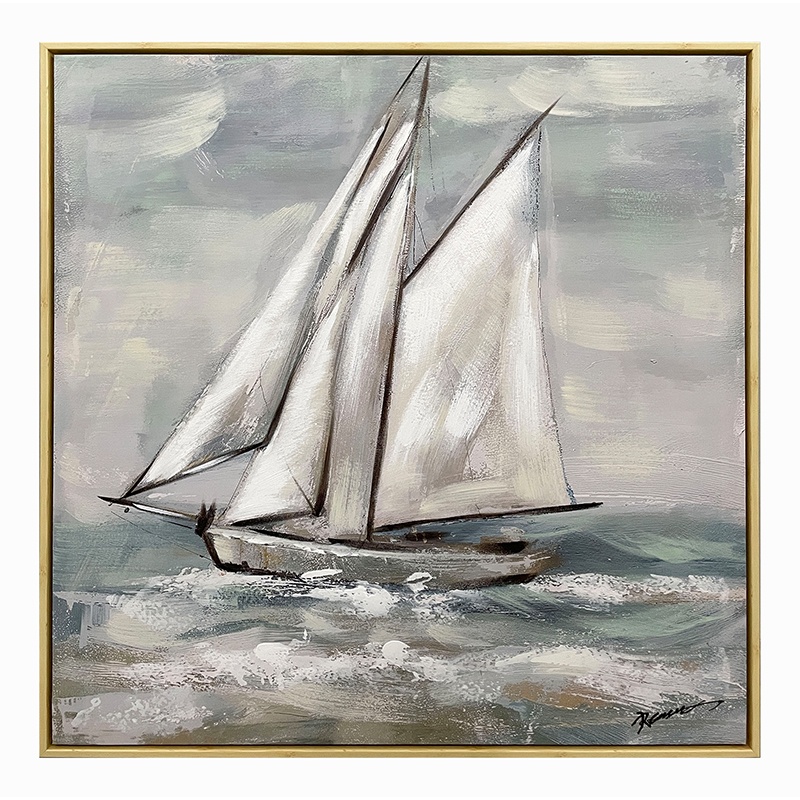 Tablou canvas Siedo Pako World, cu rama, 70x3.5x70 cm
