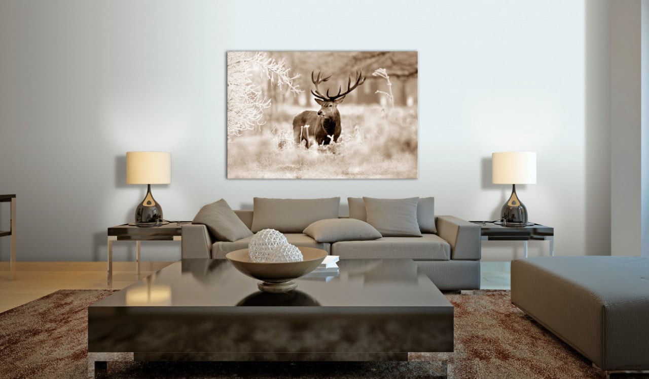 Tablou - Deer in Sepia 120x80 cm - 1 | YEO