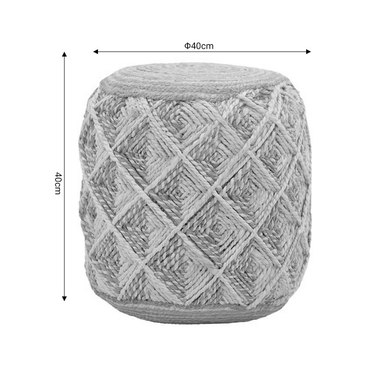 Taburet Yton Boho Pako World Natural 40x40x40 cm