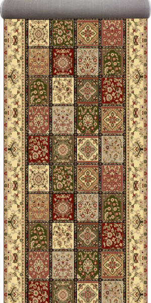 Covor Traversa Lotos Timbre, Bej 150x400 cm, 1800 gr/mp