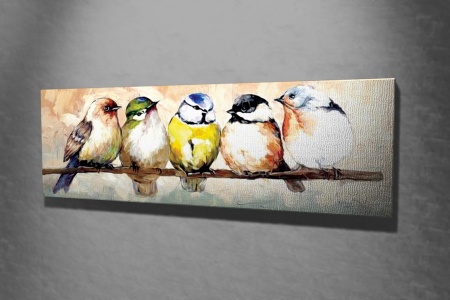 Tablou canvas PC126 Multicolor 30x80x3 cm