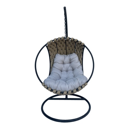 Balansoar Makito, Pako World, Negru, PVC, Bej-Gri, 100x105x195 cm