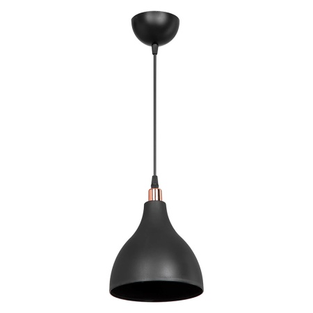 Lustra cu o singura lumina Lofty Pako World Negru 18x18x22 cm