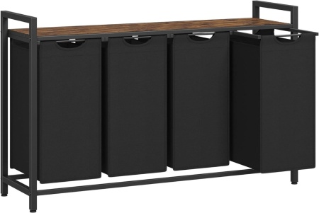 Cos de rufe Vasagle Negru 115.6x33x72.5 cm