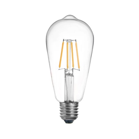 Bec LED ST64 4W 3000K E27 transparent 6.4x6.4x14.7 cm