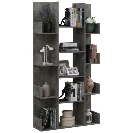 Biblioteca Charles Pako World Gri 90x31x182.5 cm