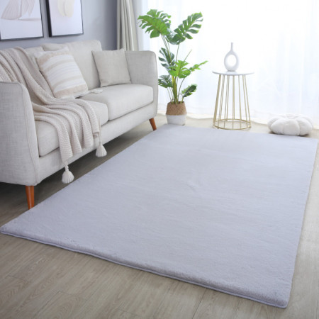 Covor Pouffy V1 Argintiu 60 x 110cm