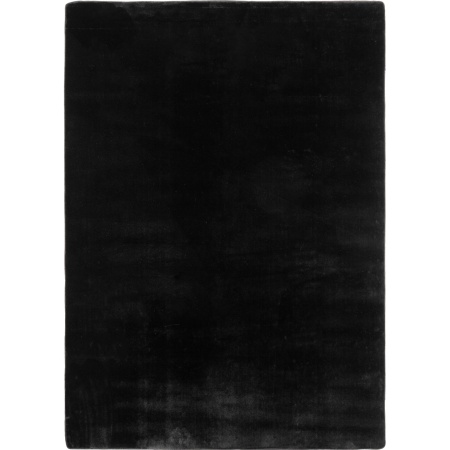 Covor rotund Joy Negru 80x80 cm