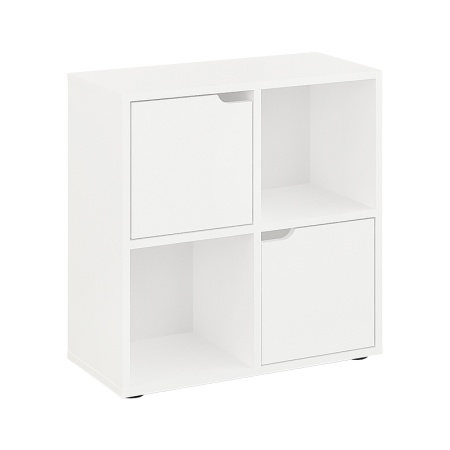 Biblioteca Bookel, Pako World, Alb, 59x27x60 cm