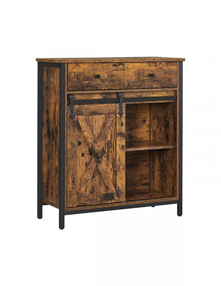 Bufet living, Vasagle, Maro Rustic, LSC100B01, 30 x 70 x 80 cm