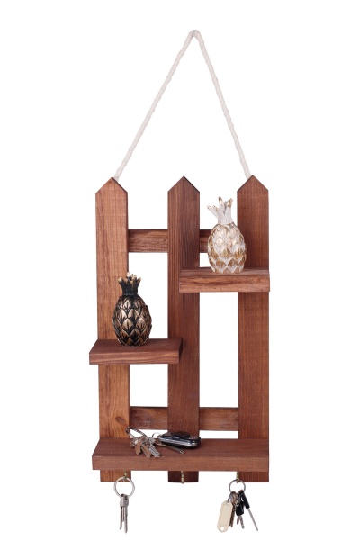 Suport chei din lemn 213 Nuc 40x23x9 cm