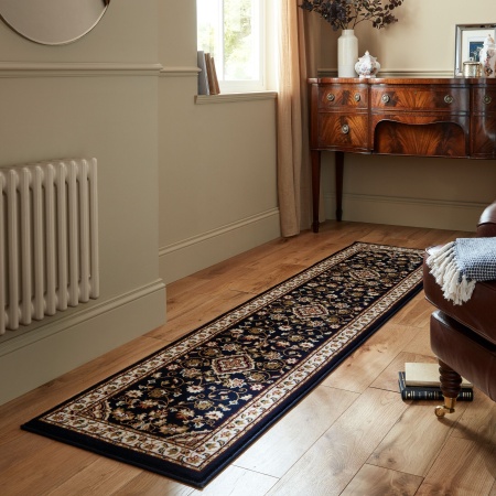 Covor traversa Sincerity Royale Sherborne Albastru 60X230 cm, Flair Rugs