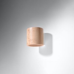 Aplica Orbis din lemn, Natural 10x12x10 cm - Img 2