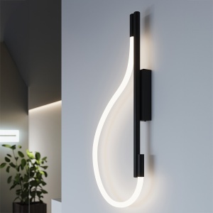 Aplica perete LED Galakse Negru 2700-6500K 36x7.5x90 cm - Img 12
