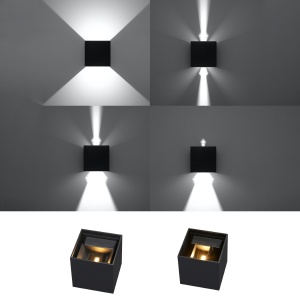Aplica perete LED Luca Negru 3000K 10x10x10 cm - Img 7