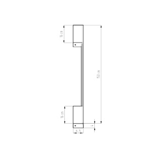 Aplica perete LED Sappo Negru 3000K 4x6.5x150 cm - Img 7