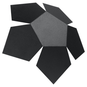 Aplica perete Penta Negru 30x30x8 cm