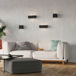Aplica Vega din ceramica Negru 32.5x9.5x9.5 cm - Img 6