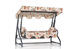 Balansoar cu 3 locuri Olea 10 Multicolor 200x165x110 cm - Img 3