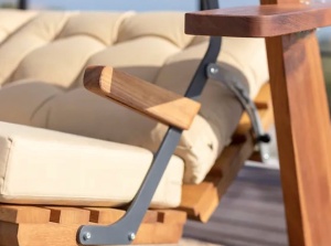 Balansoar cu 3 locuri Sia 2400 Bej 236x190x175 cm - Img 11