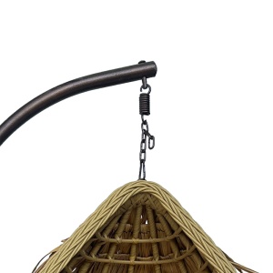 Balansoar Varur, Pako World, Bej, Ratan, 120x105x195 cm - Img 6