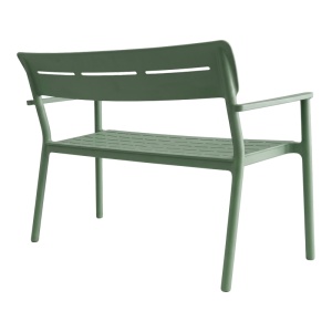 Banca pentru doua persoane Cadrin, Verde inchis, 60x117x83 cm - Img 2