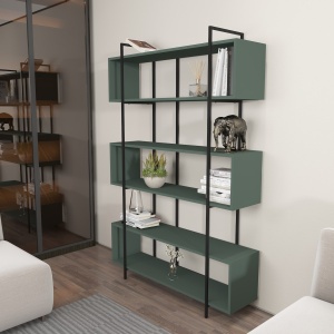 Bibliotecă Bruti Verde 120x180x29.6 cm - Img 2