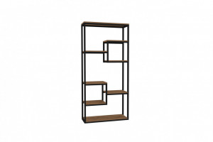 Biblioteca Emina Walnut-Negru - Img 3