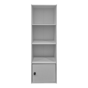 Biblioteca, Lenobia, Alb, 24x30.5x95 cm - Img 4