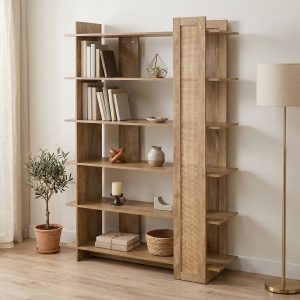 Biblioteca, Oslo, Stejar, 100x32x146.5 cm