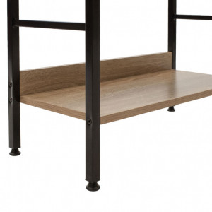 Biblioteca Ramon in negru natural 60x28x125,5cm - Img 6