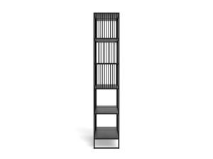 Biblioteca Strington, Negru, 185x120x35 cm - Img 5