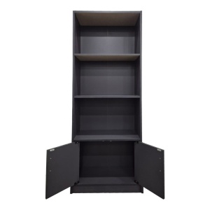 Biblioteca Tekaro Gri inchis 60x29x166 cm - Img 2