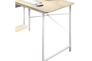 Birou Adrian, Natural - Alb, 120x64x120cm - Img 3