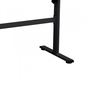 Birou reglabil pe inaltime Karla sonoma - negru 120x60x72/115cm - Img 5