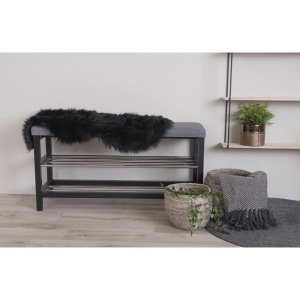 Blana artificiala decorativa de miel, Negru , 85x50x6.5 cm - Img 2