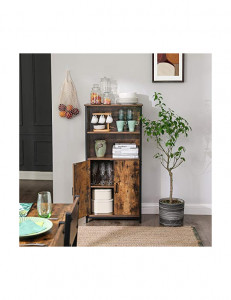 Bufet living, Vasagle, Maro Rustic, LSC66BX, 60 x 35 x 125 cm - Img 3