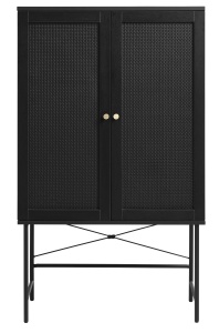 Cabinet PENSACOLA, Negru, 40x135x80 cm - Img 3