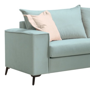 Canapea cu 3 locuri Verona 3 Pako World Verde deschis 225x93x100 cm - Img 2