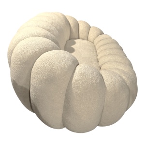 Canapea Embrace Bej 180x105x65 cm - Img 3