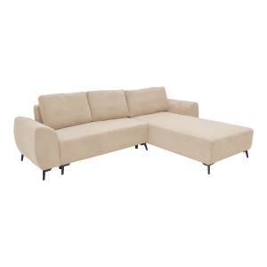 Canapea extensibila 3 locuri, Pako World, Textil, Bej, 286x204x93 cm